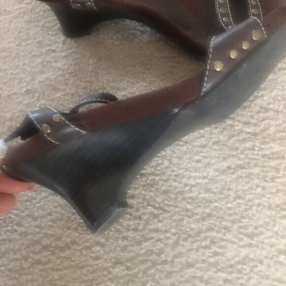 Unlisted Brown High Heel Sandals Size 8 - Picture 6 of 8